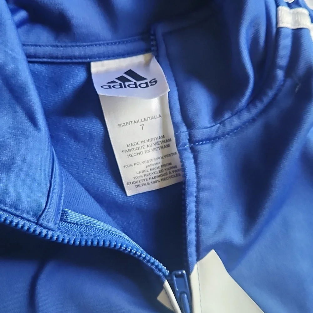 Adidas Blue and Black Track Suit - Picture 2 of 7